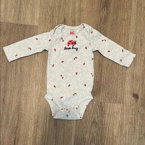 Carter's Gray and Red Bodysuit One Piece